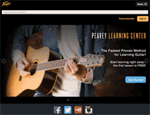 Tablet Screenshot of peavey.com